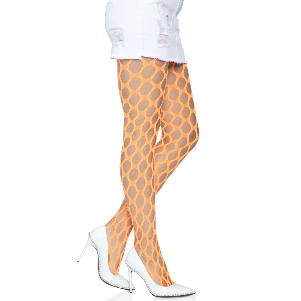 Leg Avenue - Pothole Net Strumpfhose - Orange